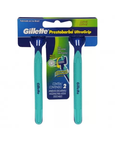 APARELHO DE BARBEAR GILLETTE ULTRAGRIP REGULAR C/2 UNIDADES