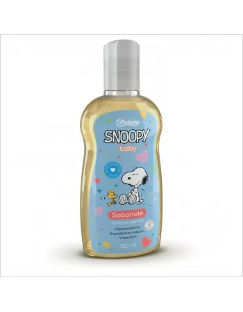 SABONETE LIQUIDO COTTONBABY SNOOPY BABY TOQUE DE ALGODÃO 200ML