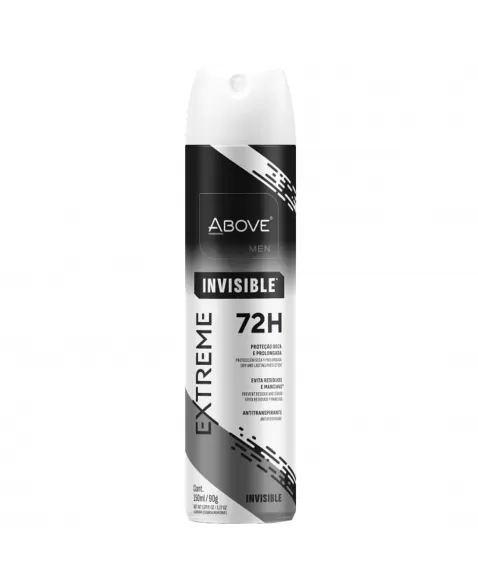 ANTITRANSPIRANTE AEROSSOL ABOVE MEN EXTREME INVISIBLE 72H 150ML / 90G