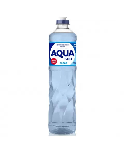 DETERGENTE LAVA LOUÇA AQUAFAST NATURAL 500ML