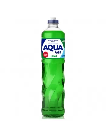 DETERGENTE LAVA LOUÇA AQUAFAST LIMÃO 500ML