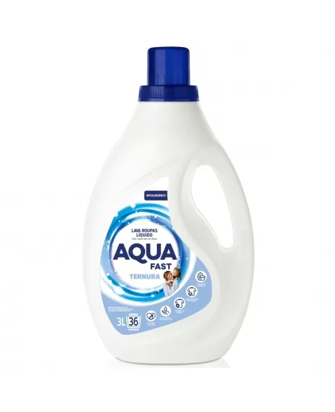 LAVA ROUPAS LIQUIDO AQUAFAST TERNURA 3 LITROS