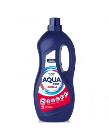 LAVA ROUPAS LIQUIDO AQUAFAST MULTIAÇÃO 2 LITROS