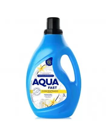 LAVA ROUPAS LIQUIDO AQUAFAST FLORES BRANCAS E BAUNILHA 3 LITROS