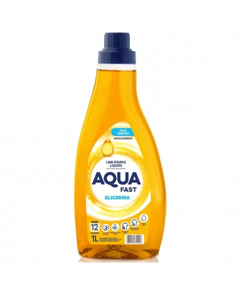 LAVA ROUPAS LIQUIDO AQUAFAST GLICERINA 1 LITRO