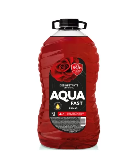 DESINFETANTE AQUAFAST PAIXÃO 5 LITROS