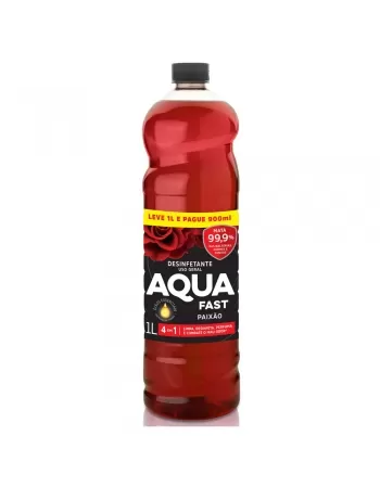 DESINFETANTE AQUAFAST PAIXÃO 1 LITRO