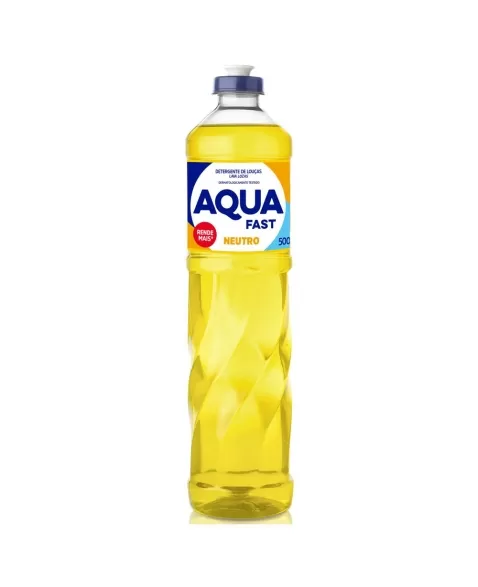 DETERGENTE LAVA LOUÇA AQUAFAST NEUTRO 500ML