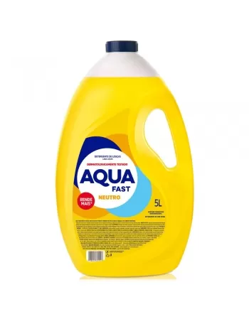 DETERGENTE LAVA LOUÇA AQUAFAST NEUTRO 5 LITROS