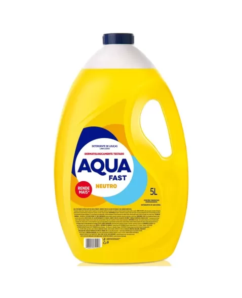 DETERGENTE LAVA LOUÇA AQUAFAST NEUTRO 5 LITROS