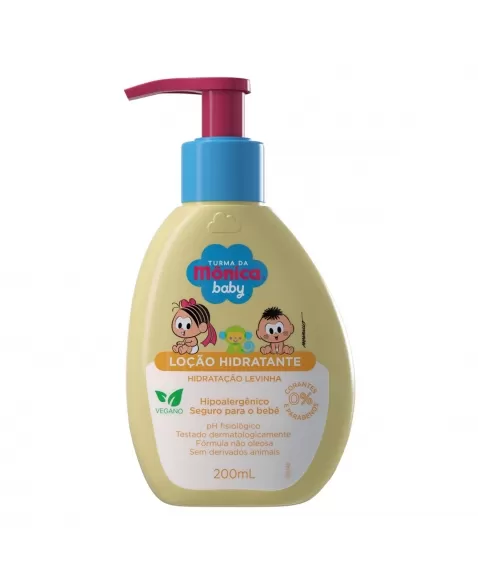 LOÇÃO HIDRATANTE TURMA DA MÔNICA HIDRATAÇÃO LEVINHA 200ML