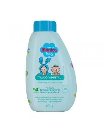 TALCO VEGETAL TURMA DA MÔNICA CHEIRINHO DO MEU BEBÊ 200G