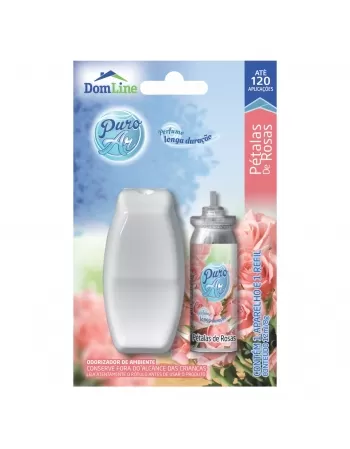 ODORIZADOR DE AMBIENTE BASTON PURO AR PÉTALAS DE ROSAS APARELHO+REFIL 12ML/8GR