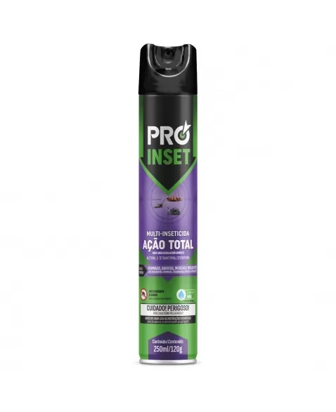 INSETICIDA PRO INSET BASTON MULTI-INSETICIDA AÇÃO TOTAL 250ML/120G