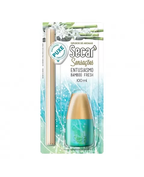 DIFUSOR DE AROMAS SECAR SENSAÇÕES ENTUSIASMO BAMBOO FRESH 100ML