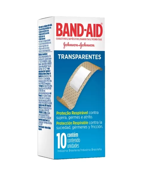 BAND-AID TRANSPARENTE C/10