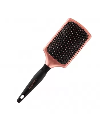 ESCOVA PARA CABELO LANOSSI BRONZE RAQUETE QUADRADA C/1 UNIDADE (LS0001)