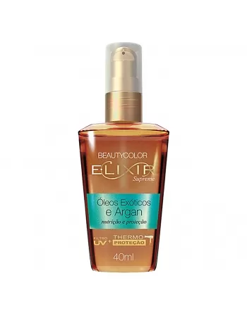 ELIXIR BEAUTY COLOR ÓLEOS EXÓTICOS E ARGAN NUTRIÇÃO E PROTEÇÃO 40 ML