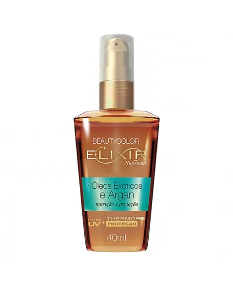 ELIXIR BEAUTY COLOR ÓLEOS EXÓTICOS E ARGAN NUTRIÇÃO E PROTEÇÃO 40 ML