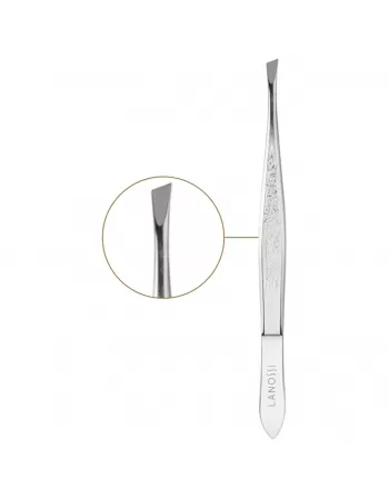 PINÇA LANOSSI PONTA CHANFRADA CARTELA C/1 UNIDADE (LS6003)