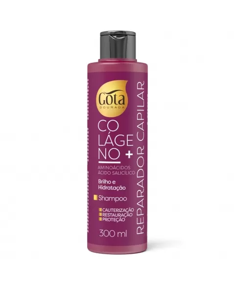 SHAMPOO GOTA DOURADA COLÁGENO+ REPARADOR CAPILAR 300ML