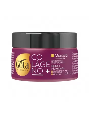 MÁSCARA CONDICONADOR GOTA DOURADA COLÁGENO+ REPARADOR CAPILAR 250G