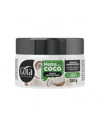 MÁSCARA CONDICONADOR GOTA DOURADA NATA DE COCO 250G