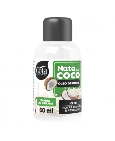 ÓLEO DE COCO GOTA DOURADA NATA DE COCO 60ML