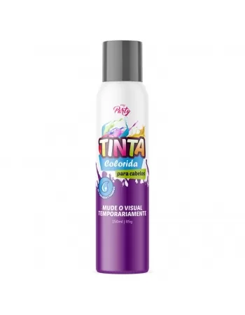 TINTA COLORIDA PARA CABELOS MY PARTY AEROSSOL PRATA 150ML / 85GR