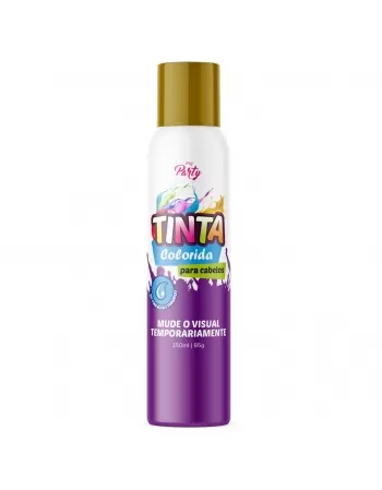 TINTA COLORIDA PARA CABELOS MY PARTY AEROSSOL DOURADO 150ML / 85GR
