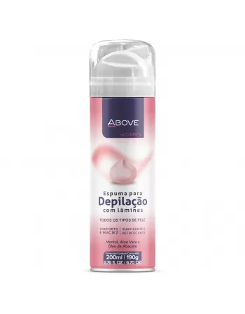ESPUMA PARA DEPILAÇÃO COM LÂMINA ABOVE 200ML/190G