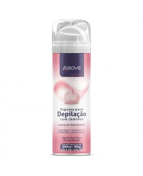 ESPUMA PARA DEPILAÇÃO COM LÂMINA ABOVE 200ML/190G