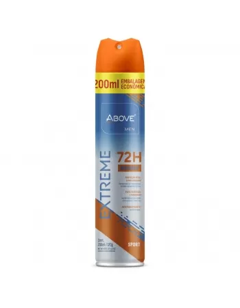 ANTITRANSPIRANTE AEROSSOL ABOVE MEN EXTREME SPORT 72H EMBALAGEM ECONÔMICA 200ML/120G