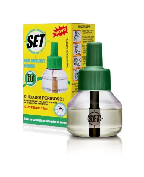 INSETICIDA SET INSET REFIL LIQUIDO 60 NOITES 25ML