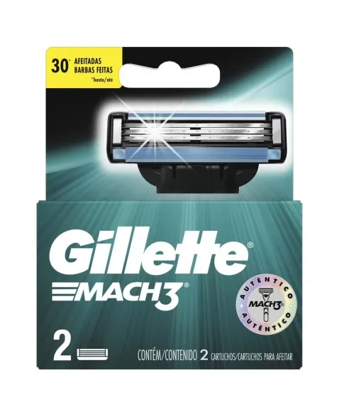 CARGA GILLETTE MACH3 C/2 UNIDADES