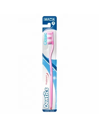 ESCOVA DENTAL DENTICS CLASSIC ANATÔMICA MACIA C/1 UNIDADE