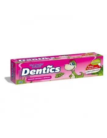 GEL DENTAL INFANTIL DENTICS DINODENTE SABOR TUTTI FRUTTI 50G