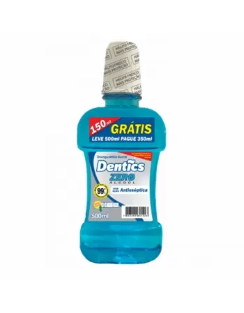 ENXAGUATÓRIO BUCAL DENTICS ZERO ÁLCOOL LEVE 500ML PAGUE 350ML