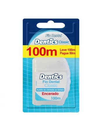FIO DENTAL DENTICS CLASSIC LEVE 100M PAGUE 50M
