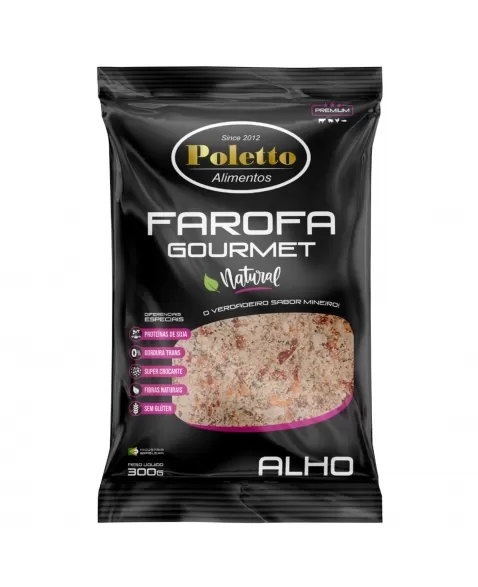 FAROFA POLETTO GOURMET SABOR ALHO 300G