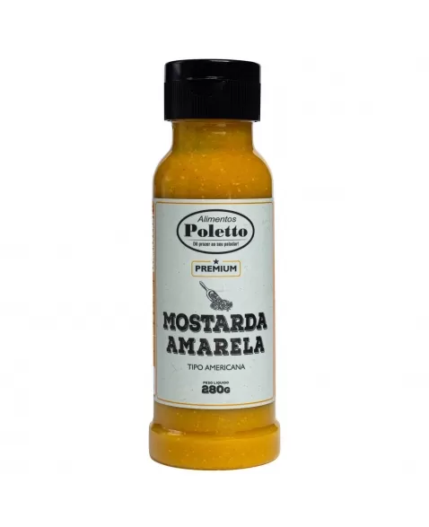 MOSTARDA AMARELA TIPO AMERICANA POLETTO 280G