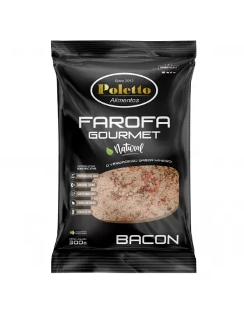 FAROFA POLETTO GOURMET SABOR BACON 300G