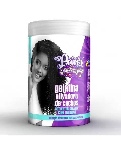 GELATINA ATIVADORA DE CACHOS SOUL POWER CURL DEFINING 800 G