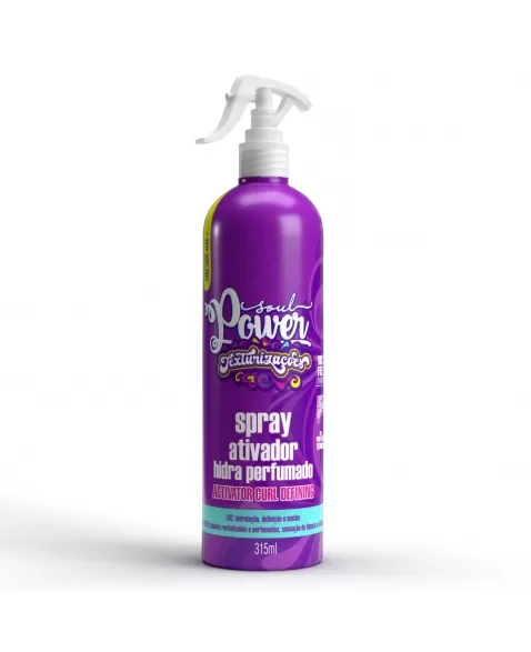 SPRAY ATIVADOR HIDRA PERFUMADO SOUL POWER ACTIVATOR CURL DEFINING 315 ML