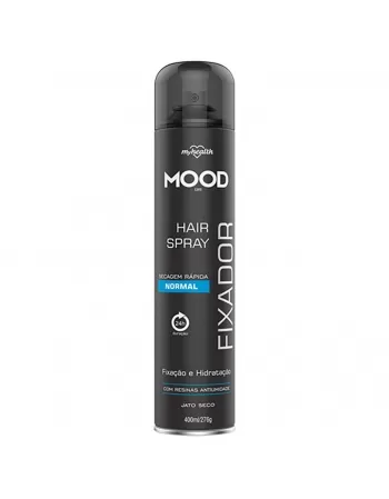 FIXADOR PARA CABELOS MOOD HAIR SPRAY PROFISSIONAL NORMAL 400ML / 276GR