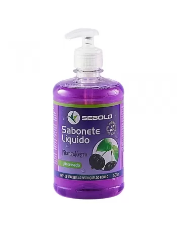 SABONETE LÍQUIDO SEBOLD PITANGA NEGRA 500ML (PUMP)