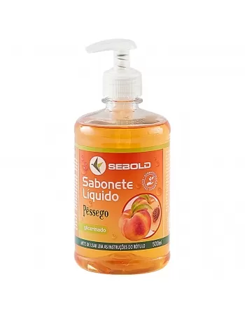 SABONETE LÍQUIDO SEBOLD PÊSSEGO 500ML (PUMP)