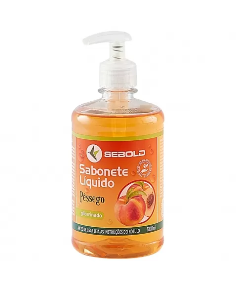 SABONETE LÍQUIDO SEBOLD PÊSSEGO 500ML (PUMP)