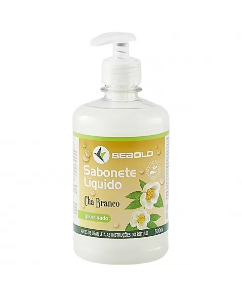 SABONETE LÍQUIDO SEBOLD CHÁ BRANCO 500ML (PUMP)