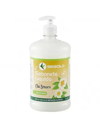 SABONETE LÍQUIDO SEBOLD PEROLADO CHÁ BRANCO 1L (PUMP)